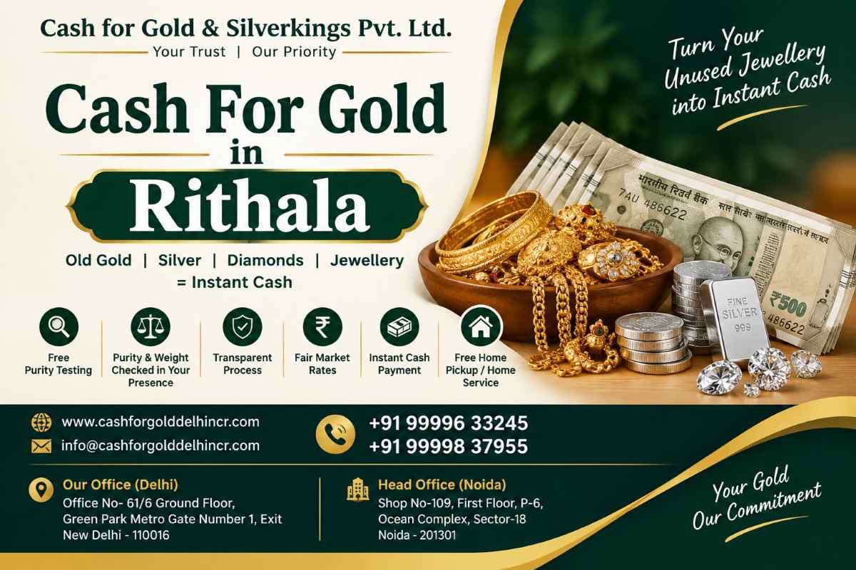 Cash For Gold in Rithala for Old and Unused Jewellery