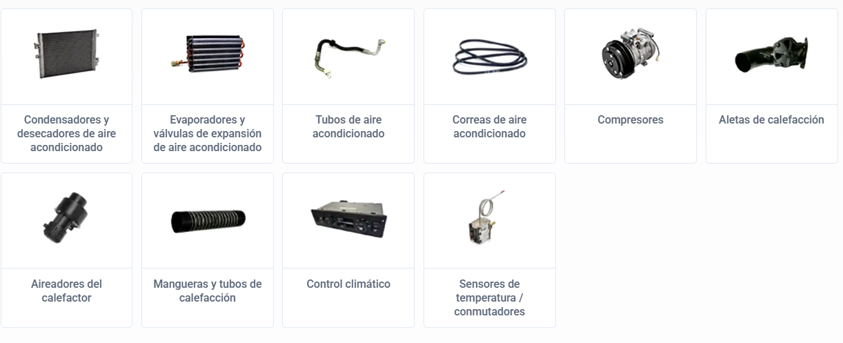 Piezas de Calefacción y Aire Acondicionado Porsche