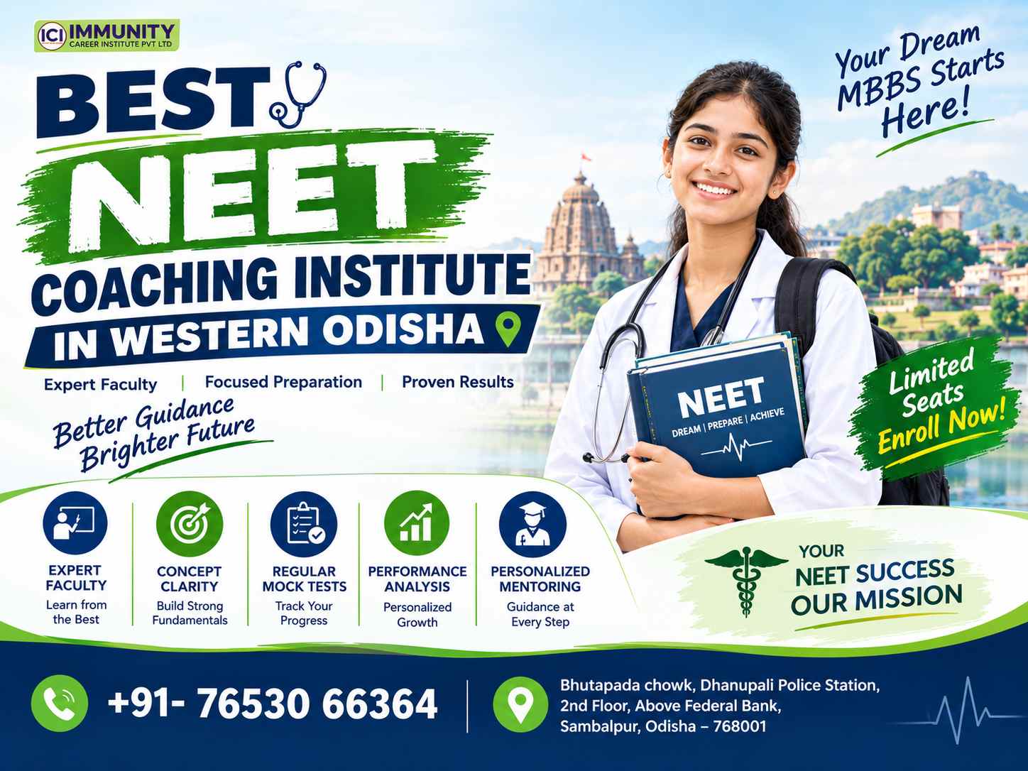Best NEET Coaching Institute in Western Odisha | Immunity Career Insti