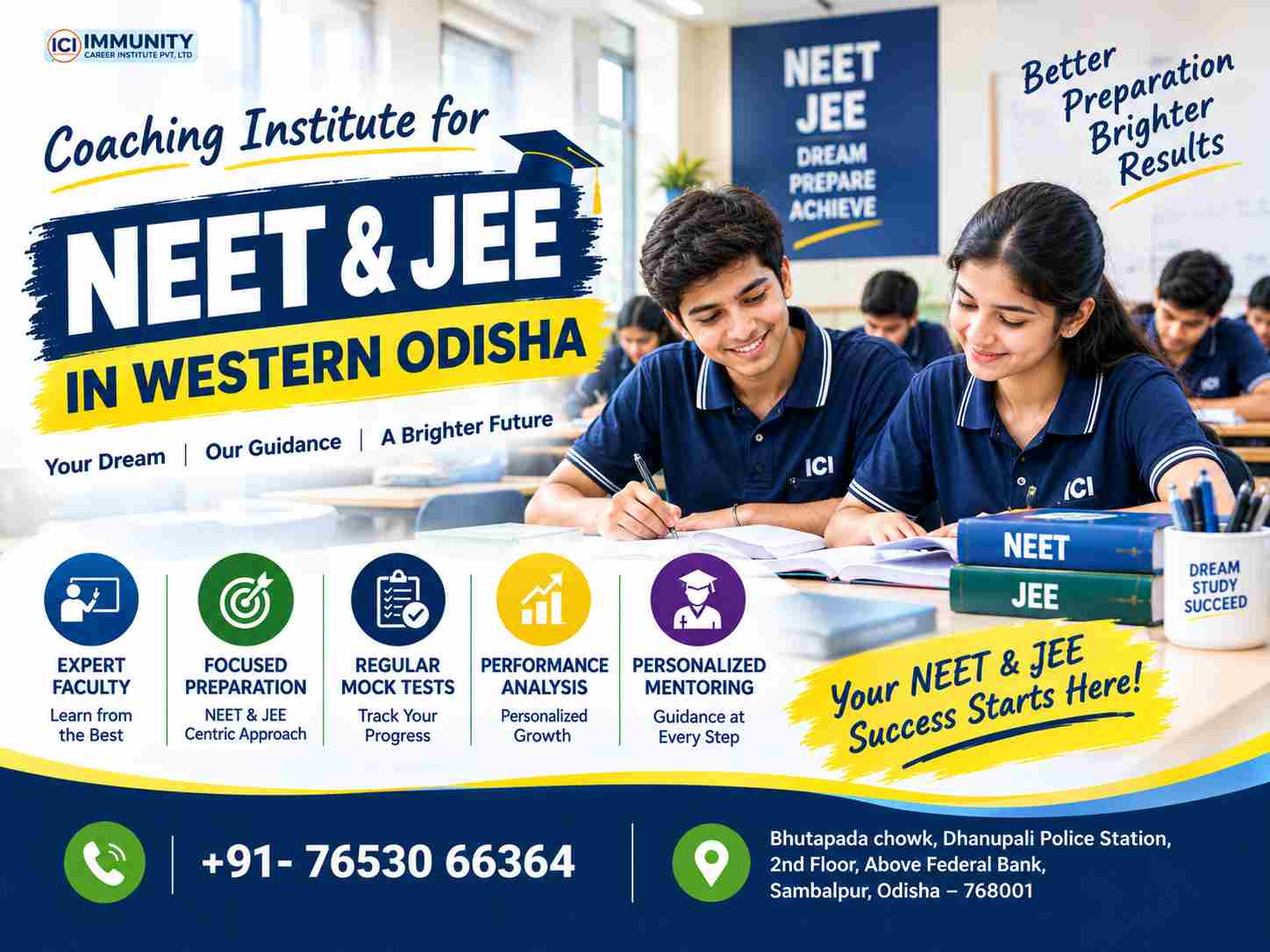 Trusted Coaching Institute for NEET JEE in Western Odisha | Immunity C