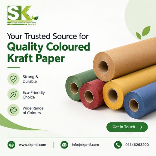 Buy Quality Coloured Kraft Paper from Indian Manufacturers