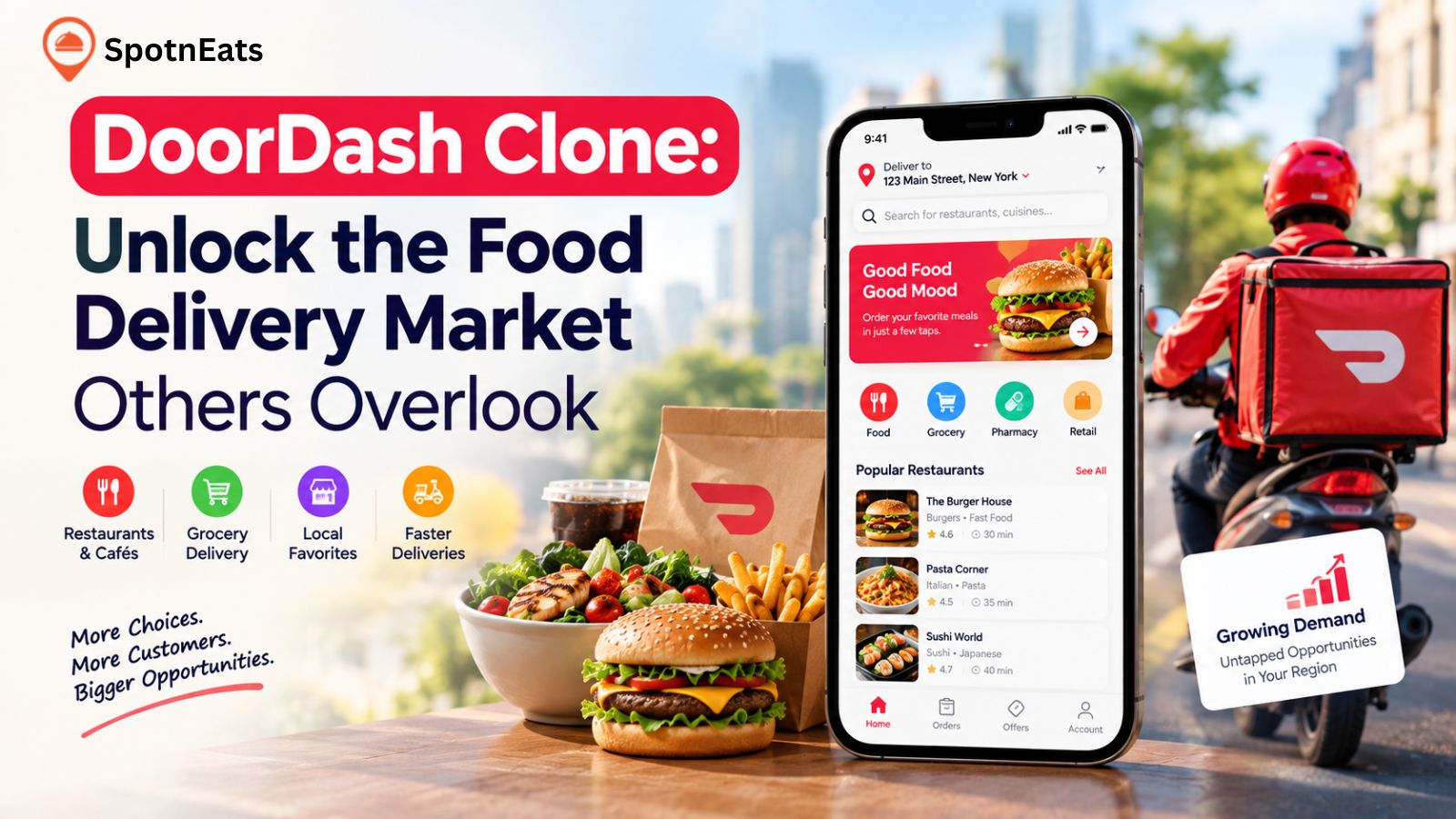 DoorDash Clone: Unlock the Food Delivery Market Others Overlook