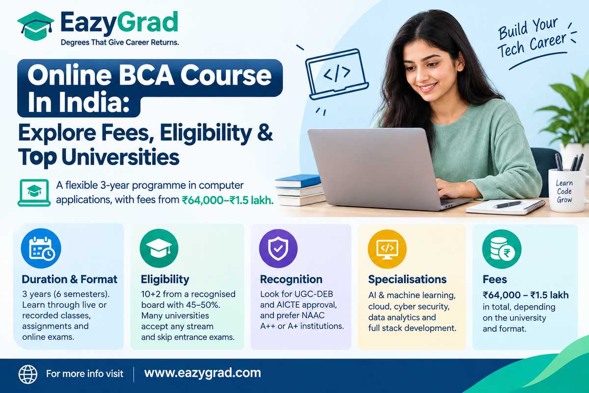 Online BCA Eligibility Criteria in India: Marks, Streams & Documents