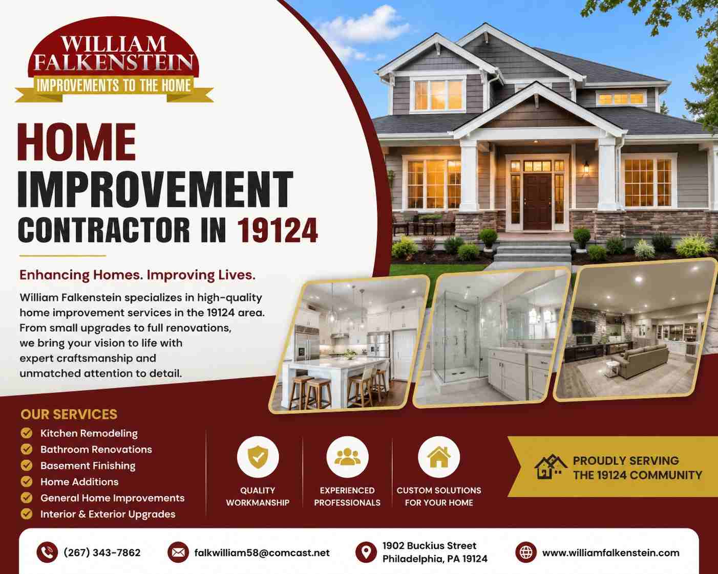 Transform Your Space with a Home Improvement Contractor in 19124!