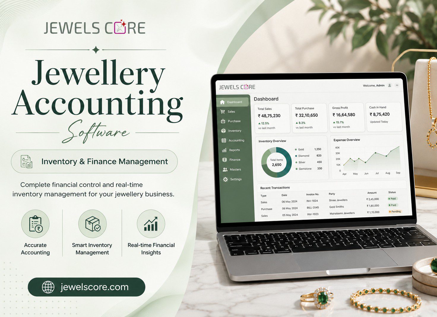 Jewellery Accounting Software | Jewels Core