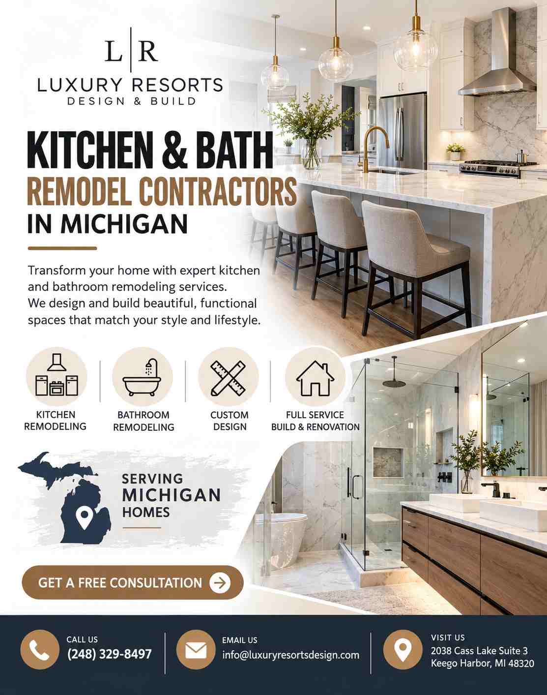 Bring Your Dream Kitchen and Bathroom to Life in Michigan