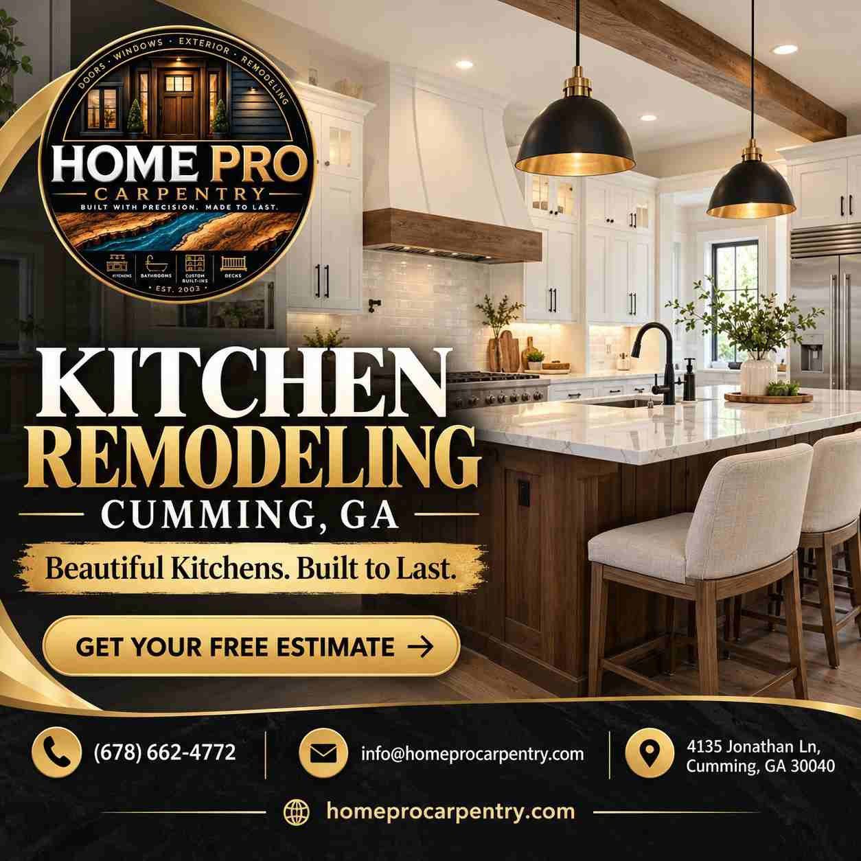 Kitchen Remodeling Cumming GA | Custom Kitchens by HomePro