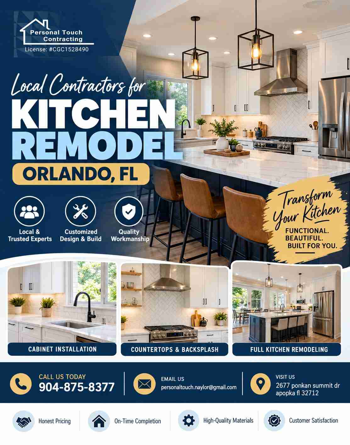 Make Every Inch Count with Smart Kitchen Remodeling in Orlando