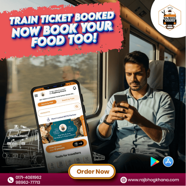 Order Food in Train at Pathankot Railway Station