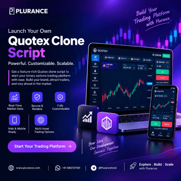 Launch Your Trading Platform with Plurance’s Quotex Clone Script
