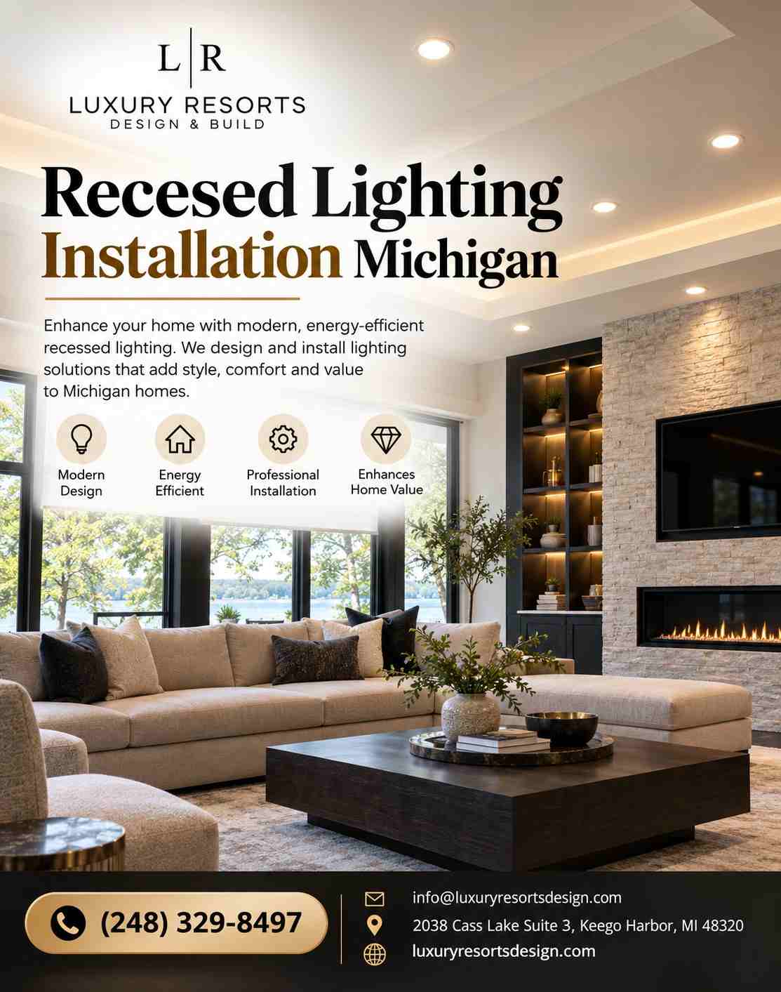 Brighten Every Corner with Professional Recessed Lighting in Michigan