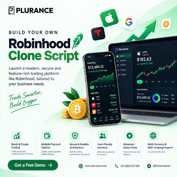 Build a Next-Gen Trading Platform with Robinhood Clone Script