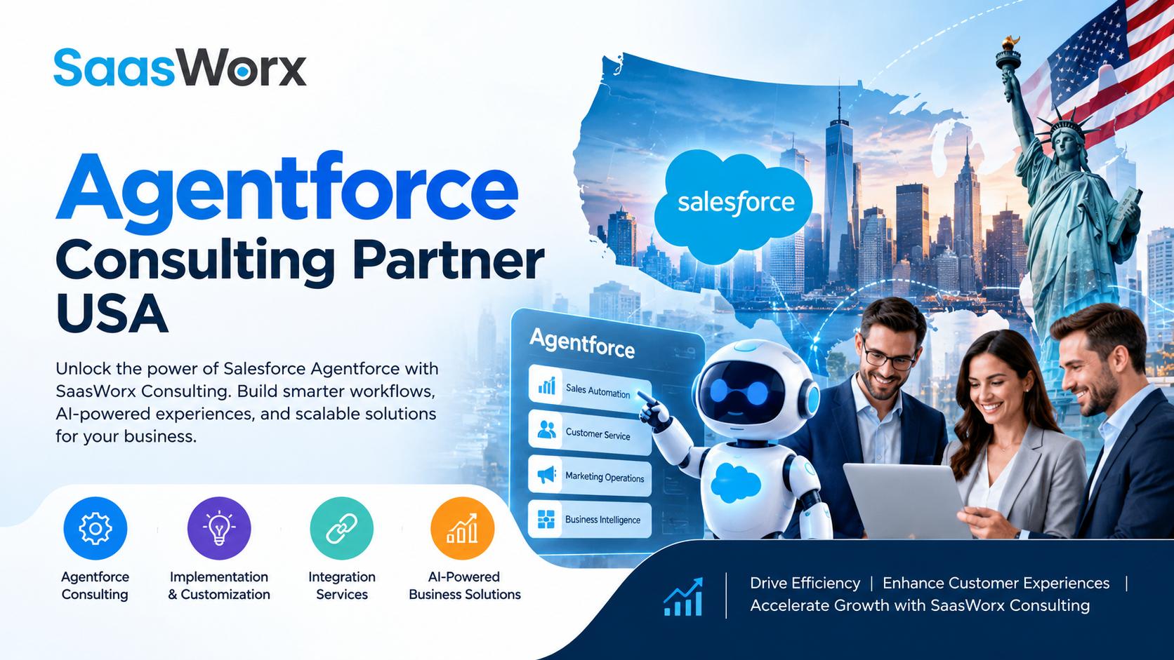 Agentforce Consulting Partner USA | SaasWorx Consulting