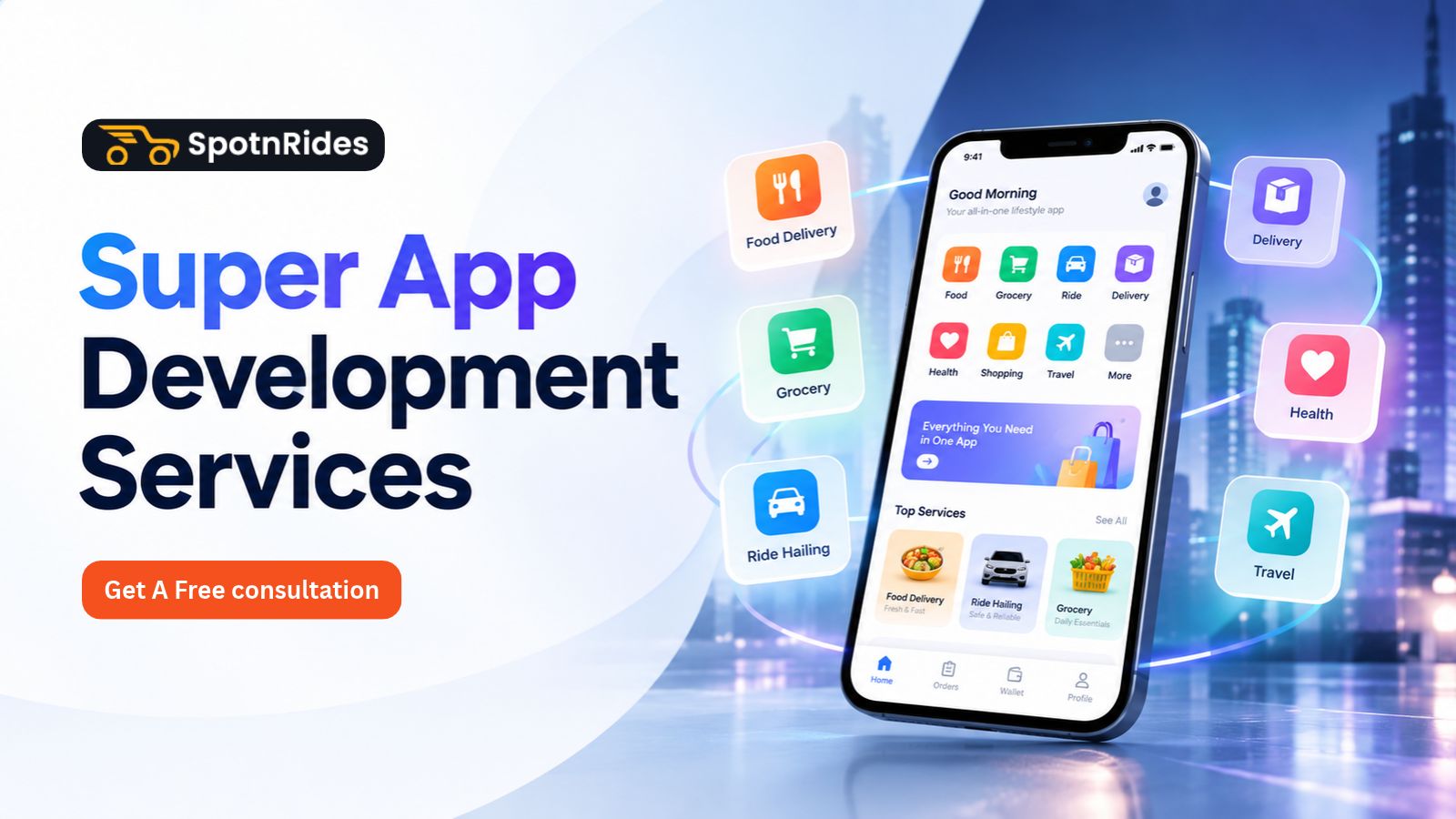 Super App Development Services – Spotnrides